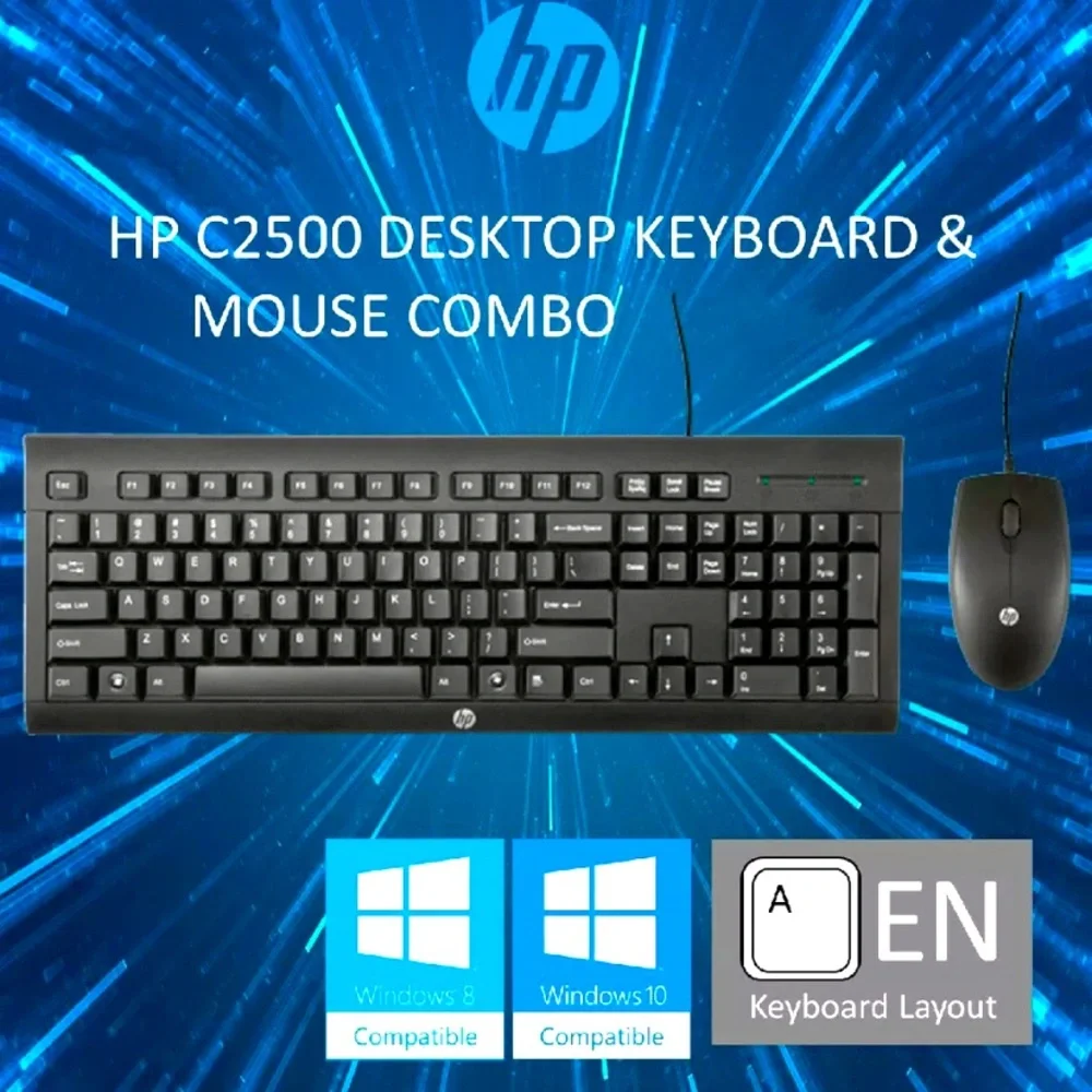 Hewlett-Packard C2500 H3C53AA#ABA Wired Keyboard and Mouse